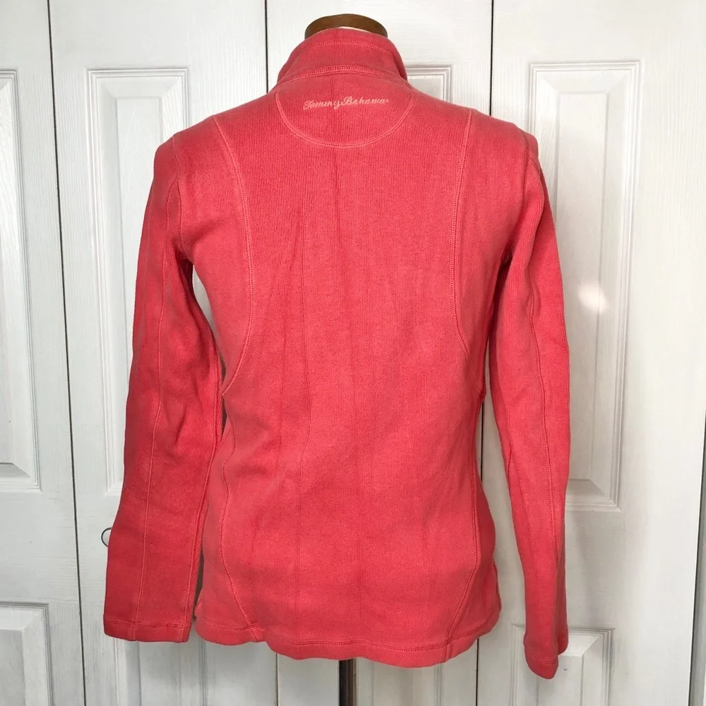 Tommy Bahama heavyweight cotton coral pullover